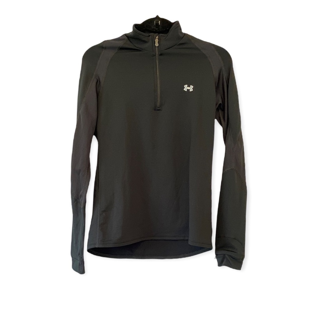 NEW Under Armour Black 1/2 Zip Long Sleeve Running Jacket Medium